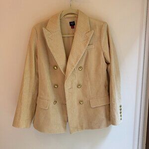 Rowing Blazer Cream Double Breasted Blazer, Corduroy